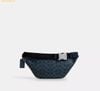  Túi Đeo Hông Coach Travis Belt Bag 35 In Signature Canvas CET44 Ink Blue 