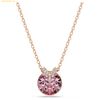 Dây Chuyền, Vòng Cổ Swarovski Bella V pendant Round cut, Pink, Rose gold-tone plated 5662088
