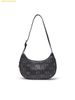 Túi Đeo Vai MLB Classic Monogram Vintage PU Hobo Bag New York Yankees 3ABQMV65N-50BKS màu Đen