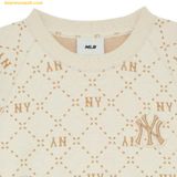  Đầm MLB Women's Diamond Monogram Jacquard Slim Fit Dress NY - 3FOPM0334-50CRD - D.Cream 
