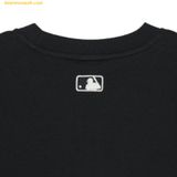  Áo Crop MLB Women's Basic Varsity Crop T-Shirt NY 3FTSV1243-50BKS Đen 