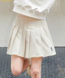  Chân Váy MLB Women's Classic Sports Pleated Skirt BOS (L.Beige) 3FSKG0134-43BGL 