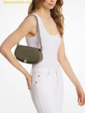  Túi Đeo Vai Michael Kors Mila Small Leather Convertible Crossbody Bag Oliva 35T5SIMC5L 