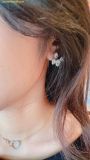  Bông Tai, Khuyên Tai Swarovski Latisha earring jackets Pear cut, White, Rhodium plated 5528494 