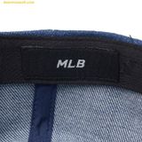  Mũ Lưỡi Trai MLB Cursive Lettering Denim Unstructured Ball Cap LA (Indigo) 3ACPVD14N-07INS 