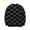  Áo Khoác Cardigan MLB Diamond Monogram Full-Panel Pattern Cardigan NY (Black) 3AKCM0224-50BKS Đen 