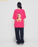  Áo Phông ADLV Ac Bear Basic Logo Short Sleeve T-Shirt Màu Hồng 