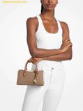  Túi Đeo Chéo Michael Kors Arden Small Color-Block Signature Logo Messenger Bag Camel Mlt 