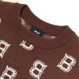  Áo Sweater Len MLB Classic Monogram Overfit Sweater Pullover B (D.Brown) 3AKPM0126-43BRD Nâu 