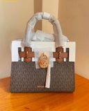  Túi Xách Michael Kors Hamilton Small Logo Satchel Brown 35F1GHMS1B 