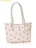  Túi Tote Coach Snail Print Small City Tote Chalk Multi CV269 