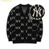  Áo Khoác Cardigan MLB Diamond Monogram Full-Panel Pattern Cardigan NY (Black) 3AKCM0224-50BKS Đen 