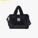  Túi Tote MLB Wms Basic Fur Fleece Tote Bag New York Yankees 3AORS0526-50BKS Màu Đen 