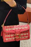  Túi Đeo Vai Coach Tabby Shoulder Bag 26 With Weaving CB847 Hồng San Hô 