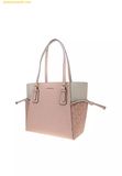  Túi Tote Michael Kors Voyager Large Color-Block Signature Logo Tote Bag In Powder Blush 35S5GV6T7B 