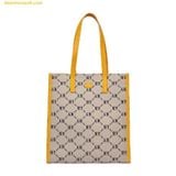  Túi Tote MLB Mono Diamond Jackquard Tote Bag New York Yankees Beige 3AORM012N-50BGS 