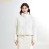  Áo Khoác Phao WHOAU (SAPO) Pastel Puffer SPJPE4TG01 Trắng Kem 