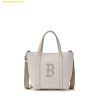  Túi Tote Mini MLB Basic PU Window Tote Boston Red Sox Cream 3AORS884N-43CRD 