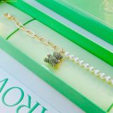  Vòng Tay, Lắc Tay Swarovski Teddy bracelet Crystal pearl, Bear, Green, Gold-tone plated 5669167 