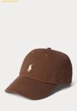  Mũ Lưỡi Trai Polo Ralph Lauren The Iconic Cotton Chino Ball Cap  - cooper brown 