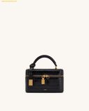  Túi Đeo Chéo Dạng Cốp JW PEI Cleo Box Shape Top Handle Bag - Black Croc 