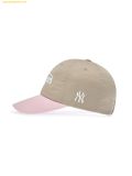  Mũ Lưỡi Trai MLB Jelly Color Block Unstructured Ball Cap NY (Beige) - 3ACPV325N-50BGS 
