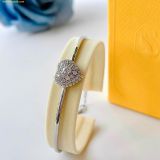  Vòng Tay, Lắc Tay Swarovski Hyperbola bangle Heart, White, Rhodium plated 5684385 