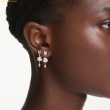  Bông Tai Swarovski Idyllia long earrings Various cuts, Heart with arrow, White, Rhodium coating 5749602 