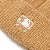  Mũ Len MLB Boston Red Sox Heart Mid Beanie 3ABNM1036-43CAL Khaki 