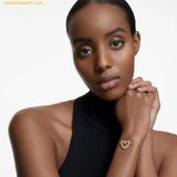  Vòng Tay , Lắc Tay Swarovski Una Bracelet Heart, White, Rose Gold-tone Plated 5628658 