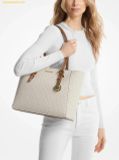  Túi Tote Michael Kors Charlotte Large 3-in-1 Signature Logo Tote Bag Vanila 35F3GCFT9T 