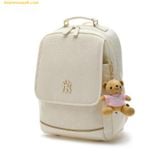  Balo MLB Dia Mono Embossed School Bag New York Yankees 7ABKMD14N-50CRS Trắng 