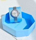  Đồng Hồ Swarovski Matrix tennis 7-link watch Swiss Made, Metal bracelet, Silver tone, Stainless steel 5673022 