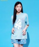  Áo Phông MLB Paisley Big Logo One-Point Short-Sleeve T-Shirt LA (L.SKY BLUE) 3ATSI0133-07SBL 