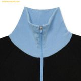  Áo Sweat MLB Women's Varsity Crop Half-Zip Sweater NY (Black) 3FKPV0134-50BKS 