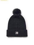  Mũ Len MLB Daily Pom Pom Beanie New York Yankees 3ABNB1556-50BKS Đen 