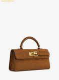  Túi Xách JW PEI Keyla Faux Suede Top Handle Bag - Brown 