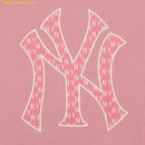 Áo Sweater MLB Long Sleeve University T-shirt Monogram Series New York Yankees 3AMTM0444-50PKM Hồng 