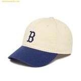  Mũ Lưỡi Trai MLB Basic Coloration Ball Cap Boston Red Sox Navy 3ACP3303N-43NYS 