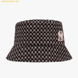  Mũ Bucket MLB Basic Monogram Bucket Hat New York Yankees 32CPH2111-50P Màu Đen Hồng 