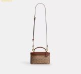  Túi Đeo Chéo Coach Rainer Crossbody Bag 18 In Signature Canvas Brown CEO23 