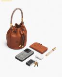  Túi Đeo Chéo Marc Jacobs The Leather Mini Bucket Bag 2S3HCR058H03 Nâu 