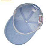  Mũ Lưỡi Trai MLB Culsive Lettering Denim Unstructured Ball Cap NY (L.Blue) 3ACPVD14N-50BLL 