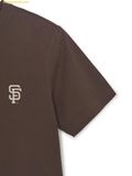  Áo Phông MLB Basic Small Logo Semi-Oversized Short Sleeve T-shirt San Francisco Giants Brown 3ATSB8063-14BRS 