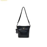  Túi Đeo Chéo MLB Shoulder Bag, New York Yankees Monogram Embo Bucket Bag 7ACRM066N-50BKS Black 
