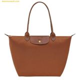  Túi Tote Longchamp Le Pliage Original L Cognac - Canvas 