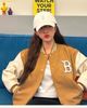  Áo Khoác Bomber MLB Wool Basic Varsity Jacket 3AJPV0141-43BGD Nâu 