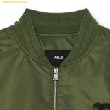  Áo Khoác gió MLB Basic Nylon Padded Flight Jacket BOS (Khaki) 3AJPB0331-43KAS Xanh Olive 
