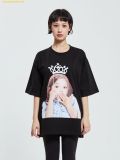  Áo Phông ADLV Baby Face Short Sleeve T-Shirt Tiara Đen 