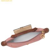  Túi Xách Longchamp Le Pliage Original Pouch With Handle Rosethe Size Mini (Pink Tea) - Recycled canvas 